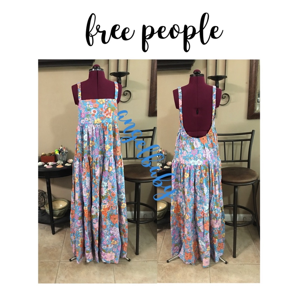 Free People Park Slope Maxi Dress in Bluebell Combo! - Picture 6 of 16